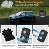 Magnetic Key Box, Hide A Key Magnetic Car Key Holder Key Hider, Waterproof Hidden Key Holder Car Key Case for Outdoor Travel, Magnetic Key Box for Under Car Vehicles (2, Black)