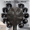 SparkPod 10-Mode Filtered Shower Head with Hose - 5" High Pressure Shower Heads with Filter - Handheld Shower Head Filter with Built-In Power Jet, Stainless 6ft Hose and Bracket (Oil-Rubbed Bronze)