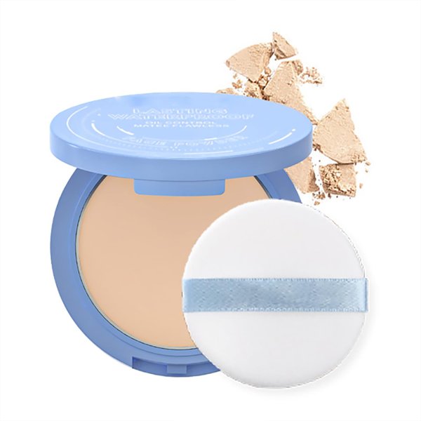 Oil Control Face Pressed Powder,Matte Smooth Flawless Setting Powder Makeup,Waterproof Long Lasting Finishing Powder,Cruelty Free Lightweight Face Cosmetics,0.35Oz(NATURAL BEIGE)