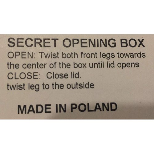 PolishArt Claddaugh - Secret Wooden Puzzle Box