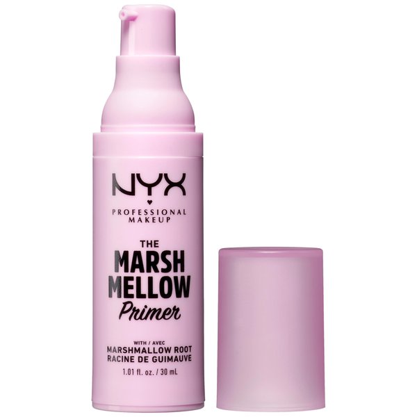 NYX Professional Makeup The Marshmellow Primer Set, Makeup Primer Base, Skin-Focused Primer for Smooth & Even Complexion, Marshmallow Root, Vegan Formula, Regular and Mini Size, 30 ml and 8 ml