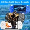 Handheld Game Console, Built-in 1200 Games 4.3’’ HD Screen Retro Gaming System, Portable Rechargeable Game Console with Dual Joystick, Support TV Output, Best Gift for Kids and Adult (Blue)