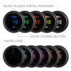 GlowShift 10 Color Digital 150 Celsius Oil Temperature Gauge Kit - Includes Electronic Sensor - Multi-Color LED Display - Tinted Lens - for Car & Truck - 2-1/16" (52mm)