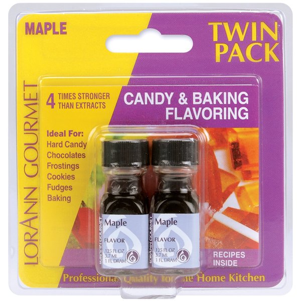 Lorann Oils Candy & Baking Flavoring .125oz Bottle 2/Pkg-Maple