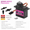 Beffkkip MG90S 9g Servo Motor Micro Metal Gear for Robot Car Plane RC Helicopter Arduino