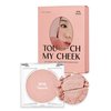 MILKTOUCH Touch My Cheek in Bloom Blush Shy Peachy | Face Blushes Compact Powder Makeup | Shimmer Powder Blush Oil Absorbing Powder Compact | Face Powder for Oily Skin Korean Blush (0.18 oz)