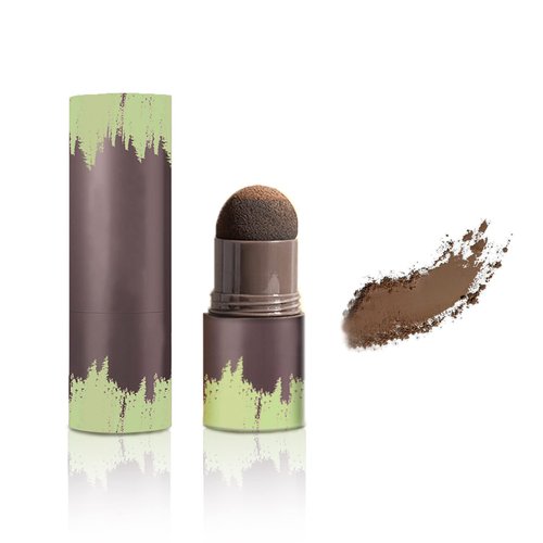 IONSGAKO Hairline Powder Stick, 1PCS Hair Root Touch Up Powder Hair Shading Sponge Pen Waterproof Hair Powder for Gray Hair Coverage, Thinning Hair Root Cover Up - 02 Mocha Brown