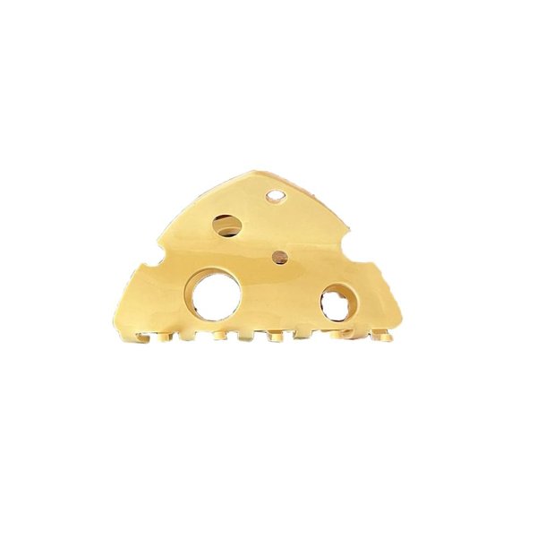 Yellow Hair Clip Headdress Fashion Hollow Shark Clip Cute Cheese Acetate Hair Claw Party Hair Clips Hair Accessories