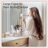 Hair Tool Organizer, Bathroom Sink Vanity Trays, Hair Dryer Holder with Detachable 3 Cups, Transparent Wave Design, Stylish & Durable, Ideal for Makeup, Vanity, Bathroom Counter Organizers and Storage