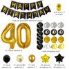 NORTHERN BROTHERS 40th Birthday Decorations for Men Women 40th Birthday Party Decor 40 Years Old Birthday Decorations Balloons Over The Hill Party Supplies 40th