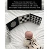 Samuel Sensory Board for Babies - Supersized Black and White Baby Cards for Developmental Newborn Tummy Time Toys - 100cm Newborn Black & White Toys for 0-3 Months & Older - Thick Stand Up Board No. 1