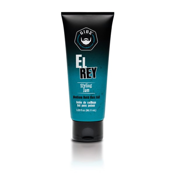 GIBS Grooming El Rey Styling Jam for Men, Medium Hold Hair Gel, 3.25 Fl Oz
