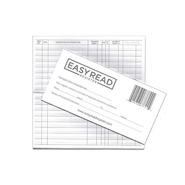 Checkbook Register, Made in The USA, Check Registers for Personal, Blank Ledger Transaction Registers for Personal or Business Bank, Check Register Book (23-24-25 Calendars, 10)