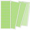 3090 Pcs Self-Adhesive Rhinestone Stickers Face Gems Stick On Hair Jewels Eye Gems Body Glitter Jewel Stickers For DIY Crafts Nail Makeup Decor Scrapbooking Embellishments 4 Sizes 3/4/5/6 mm(Green)