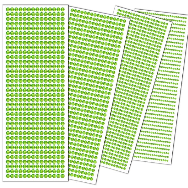 3090 Pcs Self-Adhesive Rhinestone Stickers Face Gems Stick On Hair Jewels Eye Gems Body Glitter Jewel Stickers For DIY Crafts Nail Makeup Decor Scrapbooking Embellishments 4 Sizes 3/4/5/6 mm(Green)