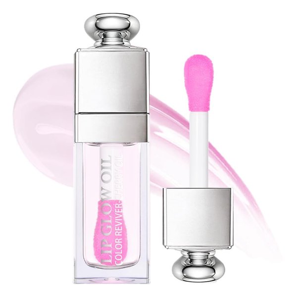 Unyoke Hydrating Lip Glow Oil-Lip care oil- Lip Oil Tinted for Lip Care and Dry Lips-Prevents Dry Cracked-Non-sticky Big Brush Head-Lip Plumping -Lip Oil gloss tinted-002