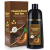 BOJICA KAISASA Chestnut Brown Coloring Shampoo, 3-in-1 Semi-Permanent Hair Color for Women & Men, Herbal Formula (17.6 FL OZ)