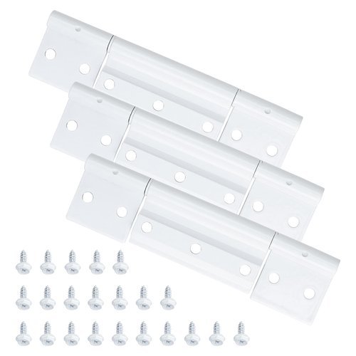 PalpitateC Storm Door Hinges Replacement fits for Larson Screen Door Hinges, Extruded Aluminum Door Hinge Kit White 3 Piece
