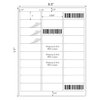 1" x 2-5/8" Address Labels 900 Labels Sticker Paper for Laser/Ink Jet Printer mailing Labels 8.5"×11" White 30 per Sheet