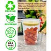 [50 Sets]12 Oz Clear Plastic Parfait Cups with Lids & Inserts, Disposable Dessert Cups Reusable Clear Plastic Cups with Lids Leak Proof & Portable for To Go Dips & Veggies Cereal Yogurt Parfait Fruits