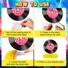 12 Pcs 50s Record Honeycomb Centerpieces Retro 80s 90s Music Party Decoration Rock and Roll Party Decor 3D Music Notes Centerpieces for Music Party Birthday 1950s party Supplies
