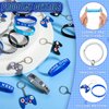 Shappy 36 Pieces Includes Video Game Bracelets Wristbands Gaming Party Bags with Drawstring Game Controller Keychains for Video Game Birthday Party Favors Supplies
