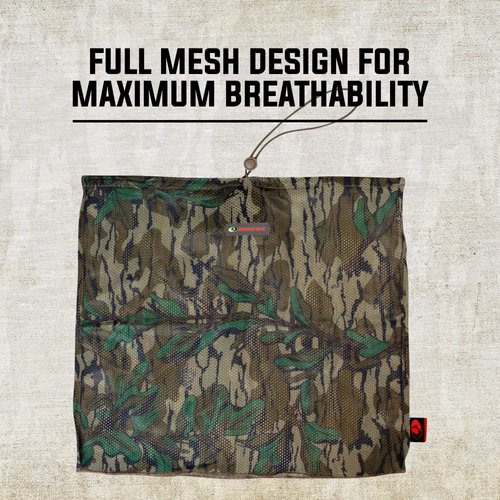 Mossy Oak Unisex-Adult Standard Camo Mesh Hunting Face Mask, Original Bottomland, One Size