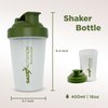 GADE NUTRITION BOOST YOUR HEALTH Shaker Bottle Blender - 16oz - 400ml | BPA free and phthalate-free | Pre Workout Protein Drink Cocktail Shaker Cup