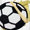 Champion Banner, Sports Theme Banner, Soccer Game Day Party Decorations, Gold Glitter