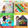 KOIEMAY Magnetic Building Blocks Toys for Toddler Girls Boys Age 2-4 3-5 4-8 Upgraded 3D STEM Montessori Sensory Toys for Early Learning Games Birthday for 3 4 5 6 Year Old Boys Girls