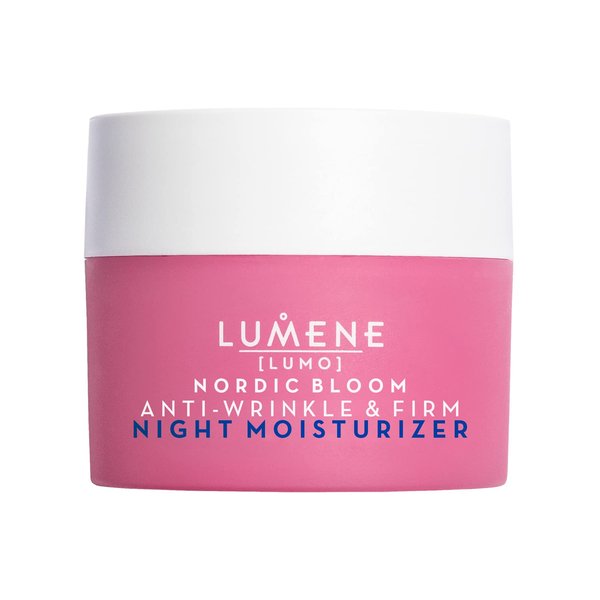 Lumene [Lumo Nordic Bloom Anti-Wrinkle + Firming Night Cream - Hydrating Face Moisturizer for Visibly Firmer, Radiant & Smooth Skin - Formulated with Pre-Retinol Complex + Lingonberry Extract (50ml)
