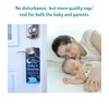 Funplus Baby Sleeping Sign - Do Not Knock or Ring - Plastic Door Knob Hanger Sign