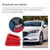 Kewucn 2 PCS Car Seat Belt Buckle Holder, Silicone Auto Seatbelt Buckle Booster, Easy Access Seat Belt Buckle Guard Cover for Kids, Universal Safety Seat Accessories for Most Cars (Red)