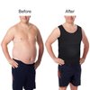 Lgtfy Mens Slimming Body Shaper Vest, Gynecomastia Compression Shirts, Tummy Control Undershirts - Change in Seconds Black