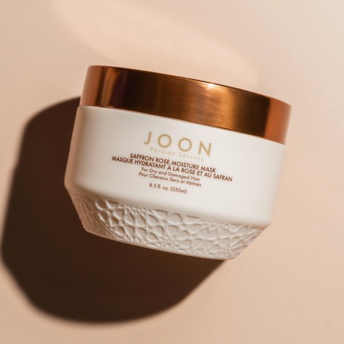 Joon Persian Secrets Saffron Rose Moisture Mask, 8.5 fl. oz., Hair Treatment for Dry and Damaged Hair, Sulfate and Paraben Free