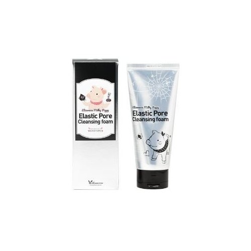 Elizavecca Milky Piggy Elastic Pore Charcoal 5% Cleansing Foam 120ml | black mask face pack | charcoal cleansing | wash off face wash | Not Tested on Animals, No Parabens