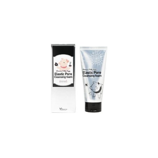 Elizavecca Milky Piggy Elastic Pore Charcoal 5% Cleansing Foam 120ml | black mask face pack | charcoal cleansing | wash off face wash | Not Tested on Animals, No Parabens