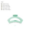 TELETIES - Tiny Open Claw Clip - Strong Grip, Bendable Teeth, Comfortable Cutout Design - Ideal for Long, Thick, Curly, or Wavy Hair - For All Hair Textures - Spring Collection - Mint