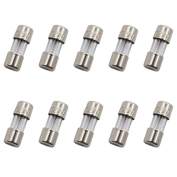 SIXQJZML 10 Pack F3AL Fast-Blow Mini Fuse 3A 3amp 125V Glass Fuses 0.14 x 0.39 inch / 3.6 x 10 mm (125Volt) (F3A)
