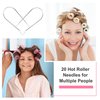 Rimoev 20 PCS Hot Curler Clips Replacement Kit, Hot Rollers Clips for Long Hair, Portable Hot Roller Securing Pins Curlers Fits 1½ Inch Hair Hot Rollers