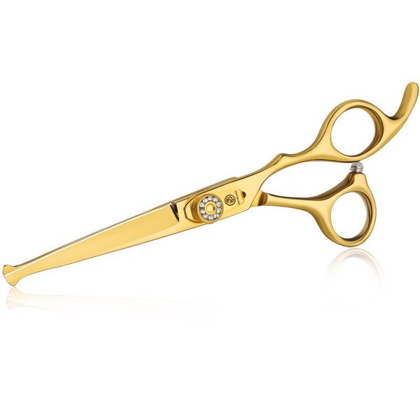 6" Kids Hair Cutting Scissors Shears Safety Rounded Tips Kids Haircut Scissors for Children Baby Toddler Girls Boys Japanese Stainless Steel Gold Gift Dragon Creek