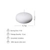 12Pcs Floating Candles for Centerpieces 4 Hours 1.7 Inch Burning White Unscented Classic Floating Candles for Weddings, Parties,Spa,House-Warming,Holiday and Home Decorations