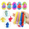 36 Pack Prefilled Easter Eggs Stretchy Strings Sensory Fidget Toys Pack,Autism Toys Great for Kids Girls Boys Party Favors Easter Basket Stuffers (Easter)