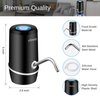 Water Pump for 5 Gallon Bottle, USB Charging Automatic Water Dispenser with Rechargeable Battery, Portable Electric Drinking Water Jug Pump for Home, Kitchen, Living Room, Office, Camping - Black