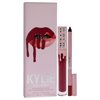 Kylie Cosmetics Matte Lip Kit - 103 Better Not Pout for Women - 2 Pc 0.10 oz Matte Liquid Lipstick, 0.03 oz Lip Liner