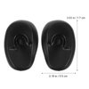 SOLUSTRE 6Pcs Professional Ear Protectors Plastic Hair Dye Earmuffs Waterproof Ear Covers for Hair Dyeing Washing Hairdressing, Black& Pink& Yellow