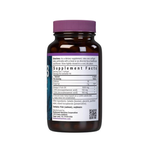 BlueBonnet Nutrition Omega-3 Salmon Oil Softgels, 90 Count