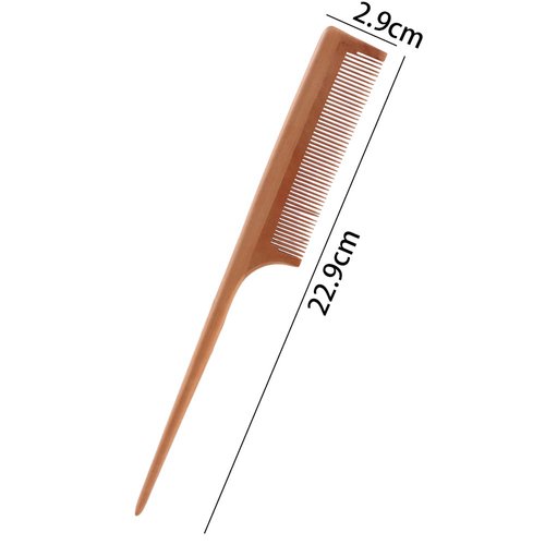 Vctitil 3pcs Natural Wooden Sharp-Tail Comb Anti-Static Fine Tooth Comb Hair Care Tool Portable Styling Tool