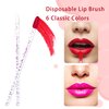 300PCS Glitter Crystal Lip Brush, Disposable Crystal Lip Brushes Tool Kits Lip Gloss Applicators Make Up Brush Lipstick Gloss Wands Makeup Applicators Brushes Applicator tool Makeup Beauty Tool Kits1