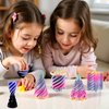 4 Packs Impossible Cone,Spiral Cone Fidget Toy Impossible Pyramid Passthrough Toy,3D Printed Spiral Cone Fidget Toy,Mini Vortex Thread Illusion Desktop Deco Souvenir Gift for Anxiety Relaxing